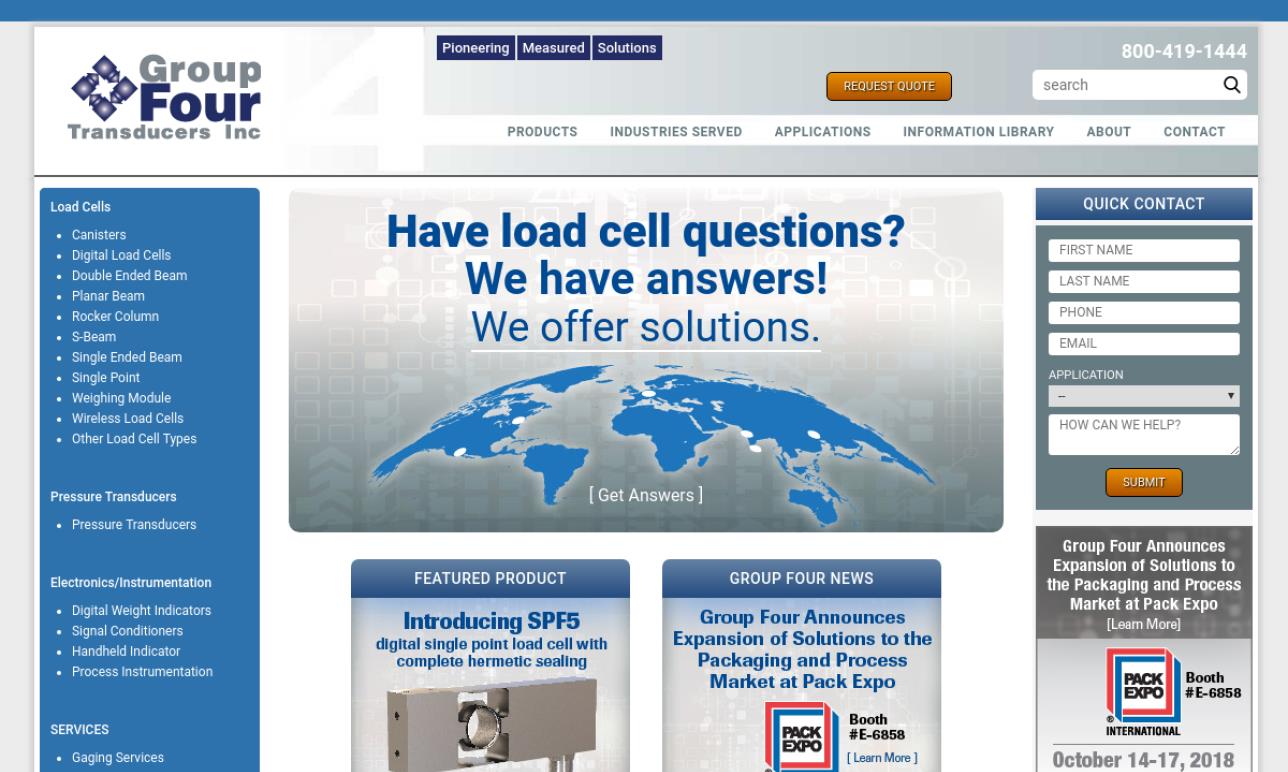 Group Four Transducers, Inc. Load Cells